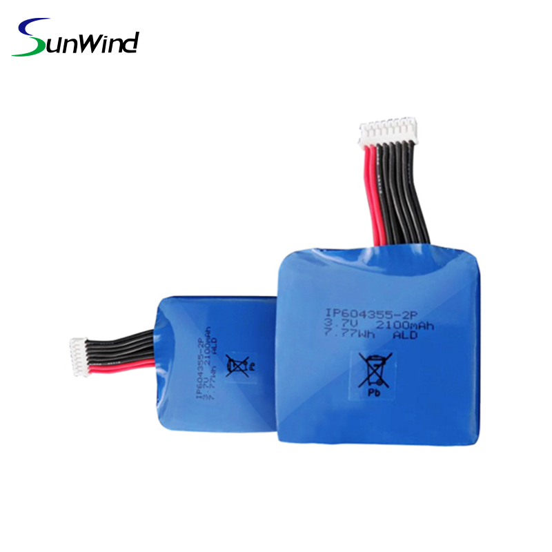 Hot Sell POS Terminal IP604355 2P Battery for Dejavoo Z9 Castles V3 3.7v 2100mah Handheld POS System